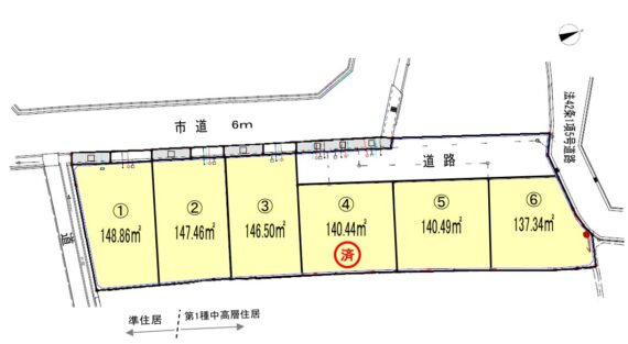 加古川町友沢６区画分譲地のサムネイル